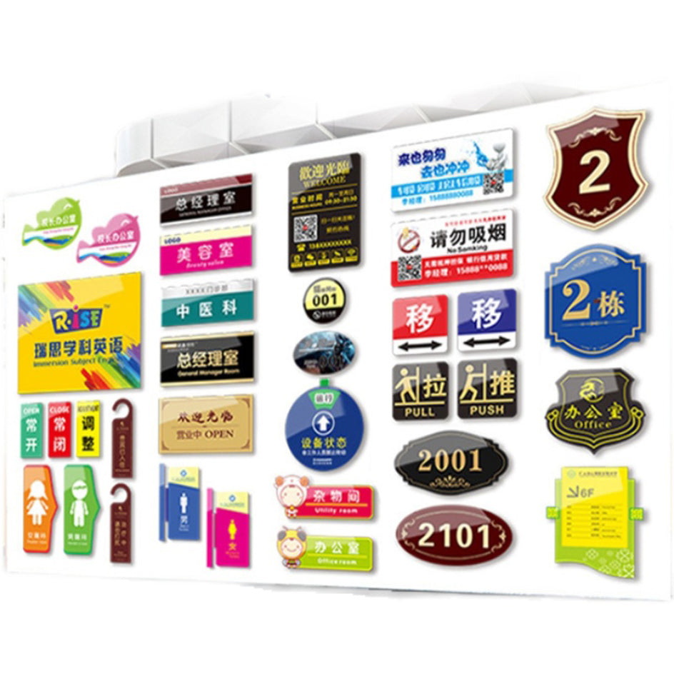Pvc Uv Sign Custom Laser Cutting Acrylic PVC UV Print Logo Signs 3D Background Adv ...