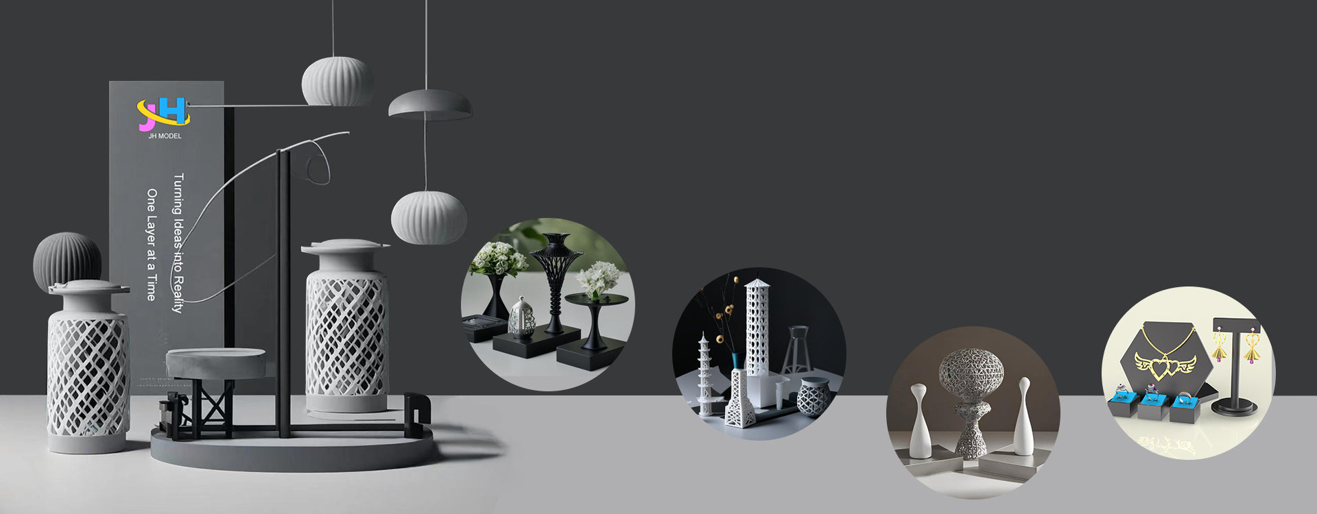 jh-3d 3d printing rapid prototyping functional prototype parts service banner