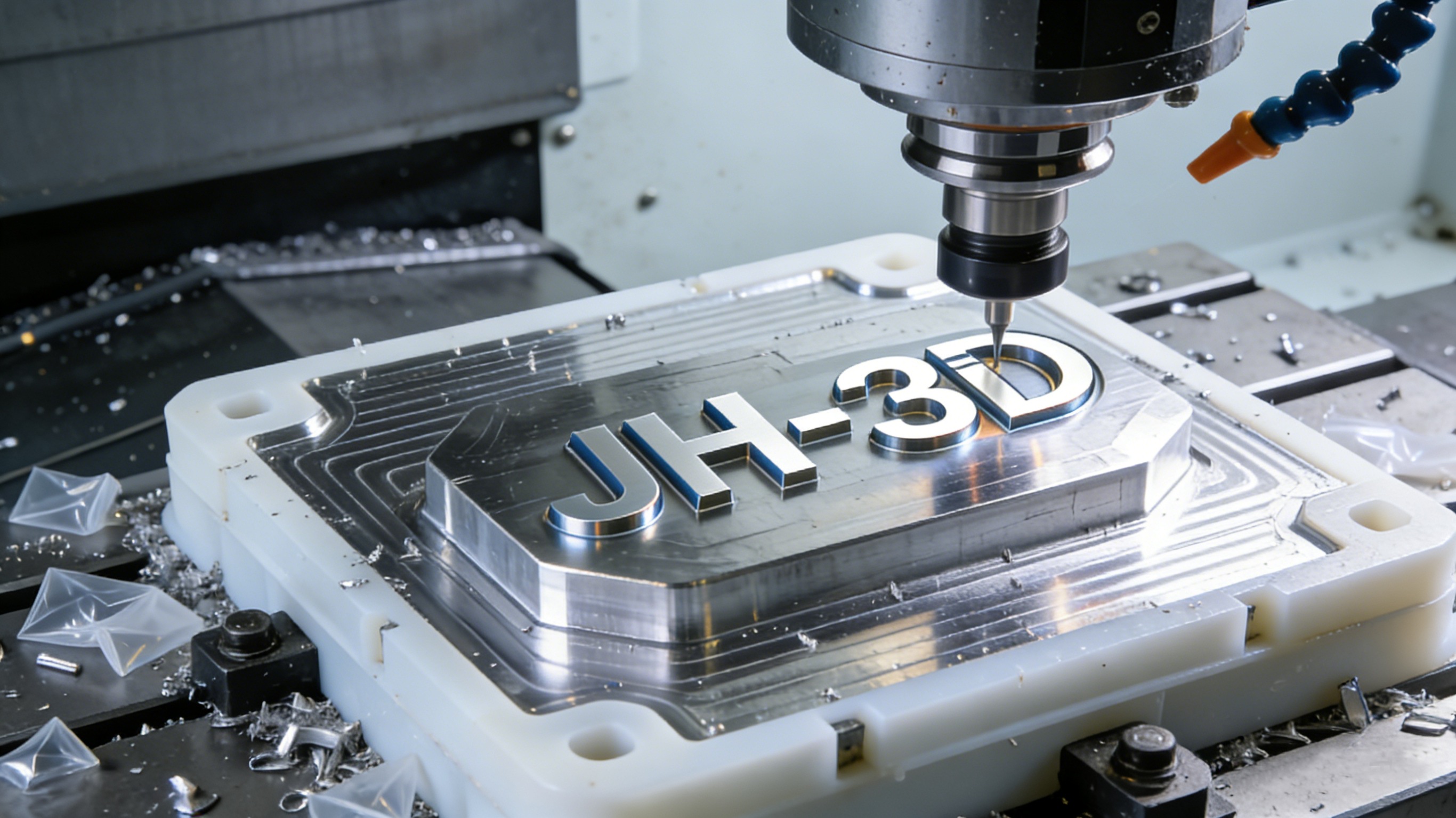 jh-3d cnc machining precision metal plastic industrial parts service banner