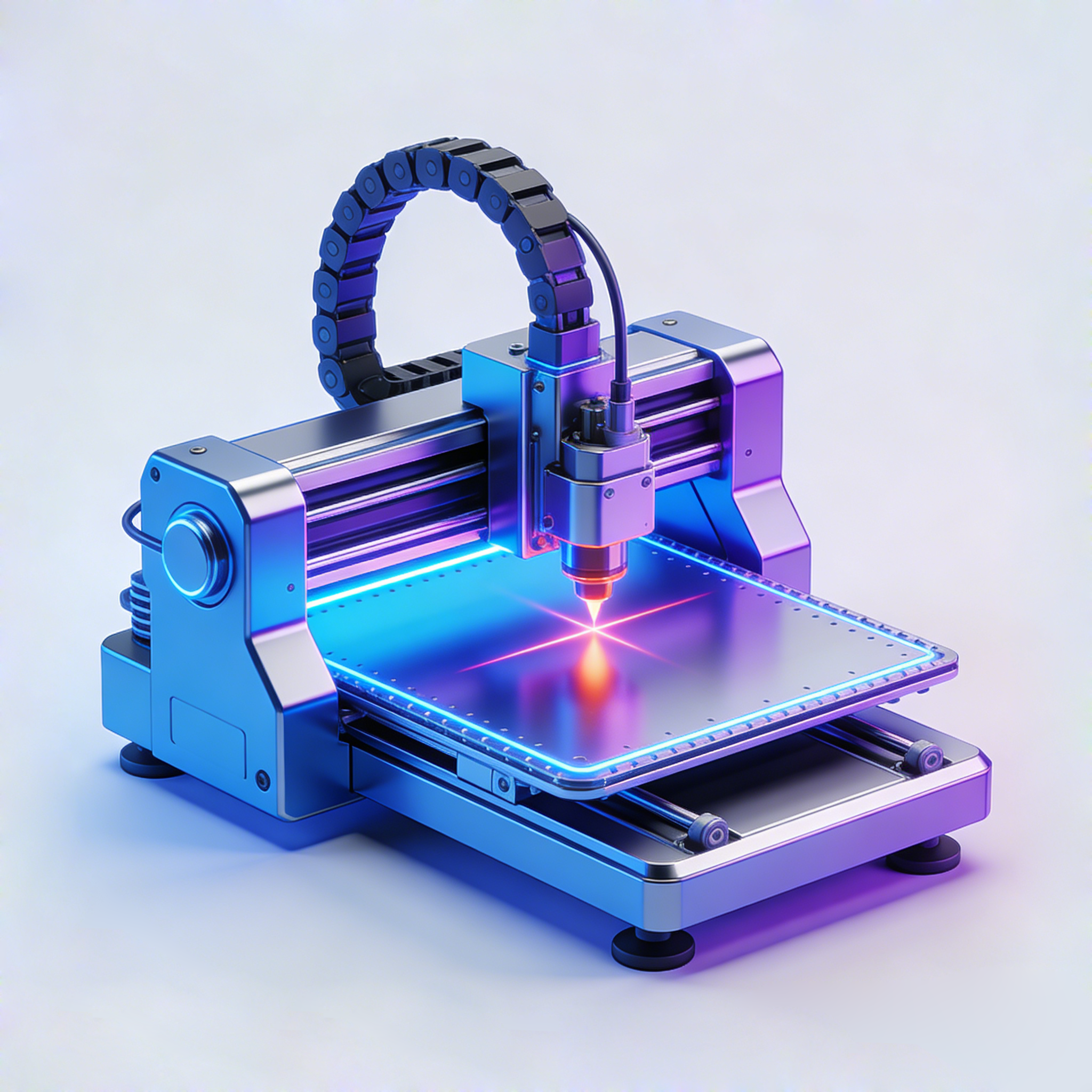 jh-3d laser cutting service icon for acrylic and metal cutting components